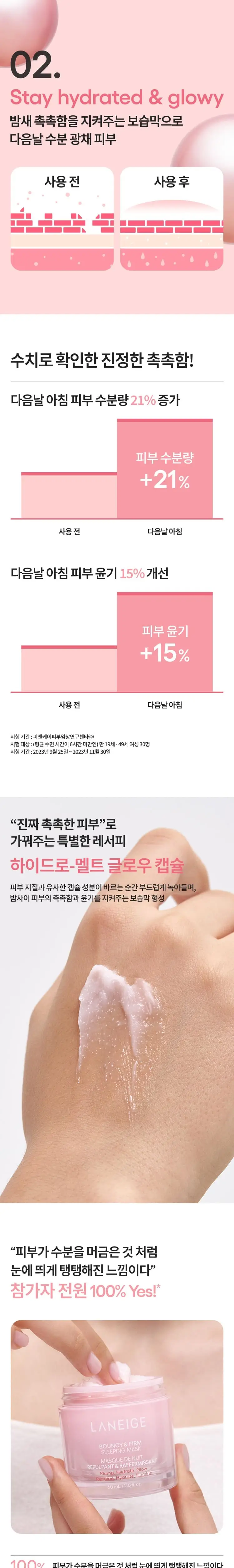 [탱글결광] 라네즈 바운시&펌 슬리핑 마스크 60ml 기획 (+20ml 추가증정) 상세페이지 2